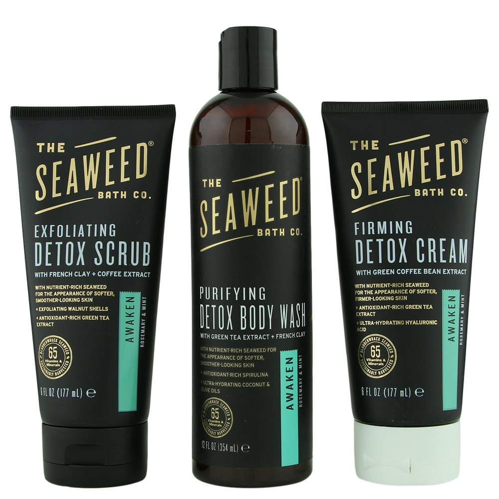 The Seaweed Bath Co. Exfoliating Detox Scrub Awaken 6 oz & Purifying