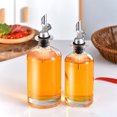 thumbnail image 4 of Bearachild 2 piezas de botella de aceite sellada, lavable, reutilizable, estilo Simple, reemplazo de jarabe de cocina para el hogar, dispensador Cocina y Comedor Plata 350ml, 4 of 6