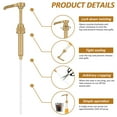 thumbnail image 2 of Dznils 8 Pack Coffee Syrup Pump Dispenser for 750ml Bottles, Gold, 2 of 9