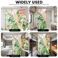 thumbnail image 3 of Dznils Tropical Leaf Shower Curtain, Boho Green Palm Leaves Bathroom Shower Curtains, Waterproof Fabric Machine Washable with 12 Hooks, 72" x 72", 3 of 8