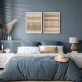 thumbnail image 4 of Framed Print Wall Art Set of 2 - Neutral Abstract Color Blocks Poster Art - 2 Pieces Minimalist Modern Wall Decor for Living Room - 12"x16"x2 White, 4 of 8
