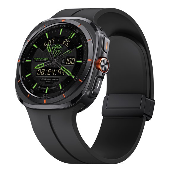 AIYOCK Compatible with Samsung Watch Ultra Band 47mm, Breathable Soft Silicone Magnetic Watch Band for Galaxy Watch Ultra 2024 Men Women