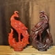 thumbnail image 2 of Ebony phoenix carving, solid wood home living room decoration, mahogany handicraft, wedding gift, housewarming gift., 2 of 4