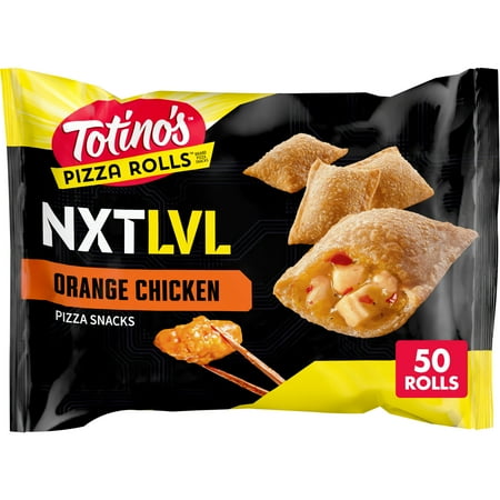 Totino's Pizza Rolls, NXTLVL, Orange Chicken Flavored, Frozen Snacks, 50 Count, 24.46 oz