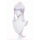 thumbnail image 3 of Silver Grey Ponytail Bangs Heat Resistant Wig for Cosplay Kamisato Ayaka Anime Wig Halloween Costume Wig Silver Gray -, 3 of 4