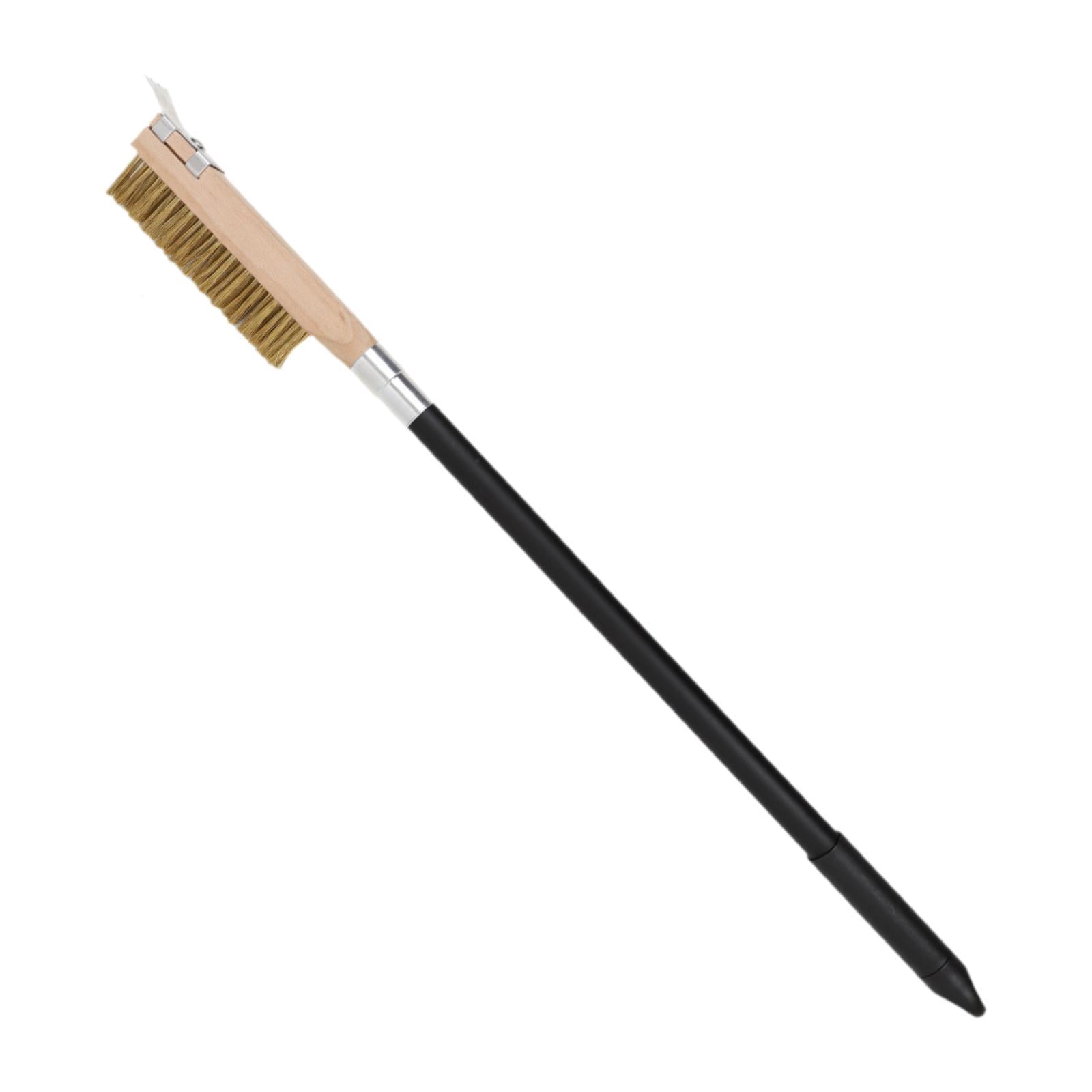 YWMJZEU Pizza Oven Brush with Scrape Grilling Accessories Effective Cleaning Grill Brush