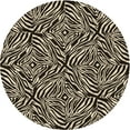 thumbnail image 1 of Ahgly Company Machine Washable Indoor Round Transitional Midnight Gray Area Rugs, 7' Round, 1 of 7