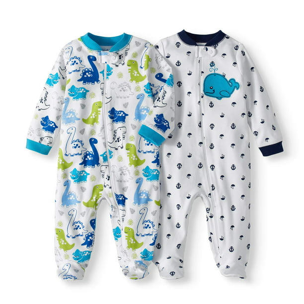 Garanimals - Garanimals Sleep 'n play pajamas, 2pk (baby boys ...