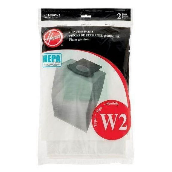 Hoover Type W2 HEPA Bag (4-Pack), 401080W2