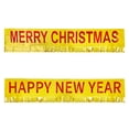 thumbnail image 1 of Banner de Año Nuevo de material resistente y de alta calidad, diseño festivo, decoración reutilizable para el hogar, hotel, supermercado, 1 of 7