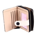 thumbnail image 4 of Cartera Con Tarjetero, Cartera Pequeña Negra Con Cierre De Cremallera, Piel Sintética De Tacto Suave Para Uso Diario, 4 of 8