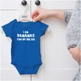 thumbnail image 5 of Bananas Big Sister Cute Little Sis Romper Boys or Girls Infant Baby Brisco Brands 24M, 5 of 6