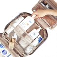 thumbnail image 4 of Neceser de viaje para mujer, organizador portátil colgante para champú, acondicionador, juego de cepillos y accesorios de viaje, morado., 4 of 5