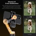 thumbnail image 6 of Hohem iSteady V3 Gimbal Stabilizer for Smartphone, Phone Gimbal with Magnetic AI Tracker, Built-in Extension Rod, Tripod, Fill Light, Phone Stabilizer for Video Recording, YouTube, White, 6 of 8