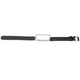 thumbnail image 3 of Muñequera deportiva para Mi Band 7, correa de bucle de repuesto transpirable de cuero PU suave para correr, senderismo, negro y plateado, 3 of 5