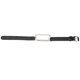 thumbnail image 3 of Muñequera deportiva para Mi Band 7, correa de bucle de repuesto transpirable de cuero PU suave para correr, senderismo, negro y plateado, 3 of 10