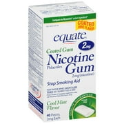 Equate Eq Coated Nico Gum 2mg Mint