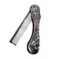 thumbnail image 1 of Kuymtek Peine para Barba  Portátil  Duradero  Peine para Peluquero  Accesorios para Hombres (plata), 1 of 9
