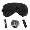 thumbnail image 2 of Unique Bargains 1 Pc Durable Lace Eye Mask for Home Black Faux Silk, 2 of 3
