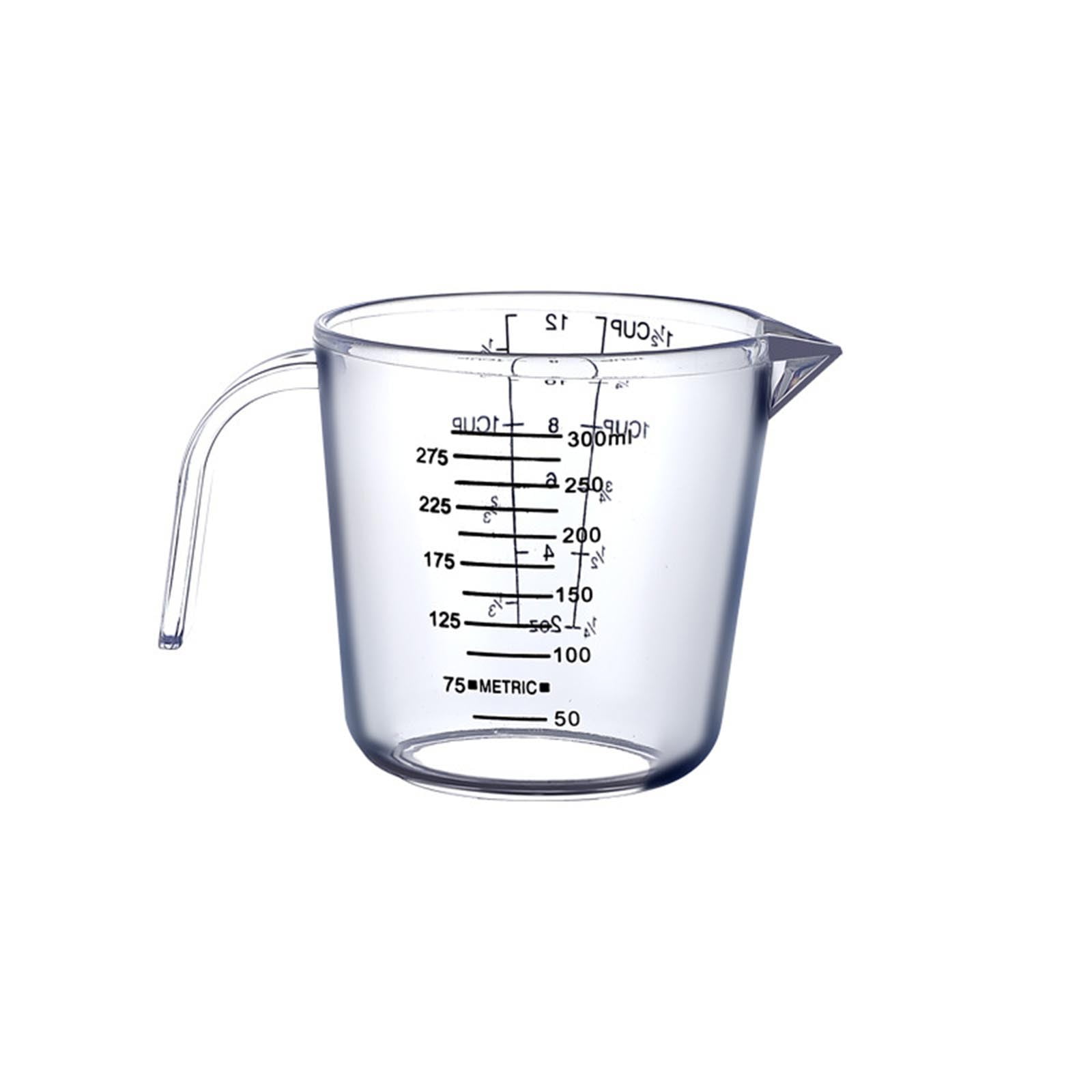 Household Plastic Measuring Cup Transparent with Scale Cup Measuring Size  Cup Kitchen Baking Measuring Tool Set