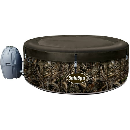 SaluSpa Realtree MAX-5 AirJet 4-Person Portable Inflatable Hot Tub (Best Therapeutic Hot Tub)