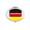 thumbnail image 1 of German English Flag Sign Represent Text Mirror Portable Fold Hand Makeup Double Side Glasses, 1 of 3