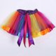 thumbnail image 1 of Mother Daughter Girl Women Rainbow Skirt Adult Kids Tutu Dancing Ballet Skirt Multicolour Petticoat Tulle Skirts 2022 New, 1 of 5