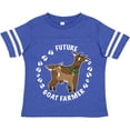 thumbnail image 3 of Inktastic Future Goat Farmer with Cute Goats and Hoof Prints Boys or Girls Toddler T-Shirt, 3 of 5