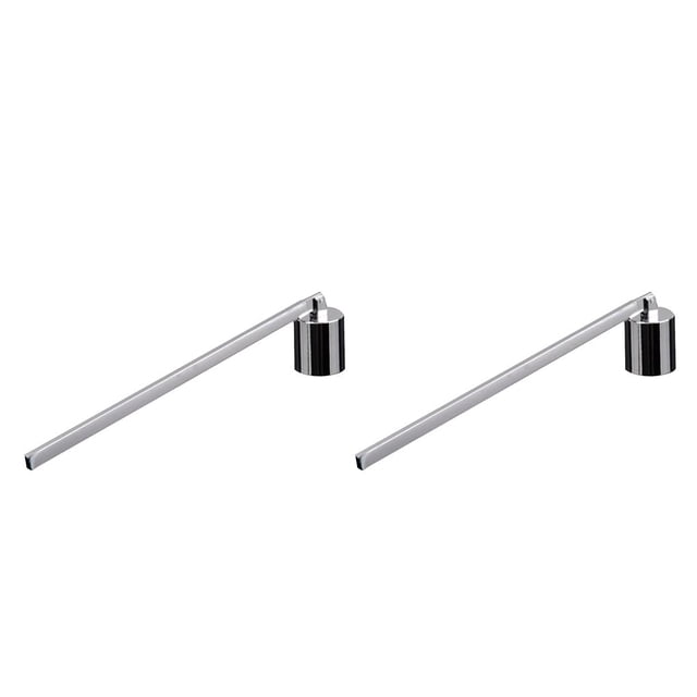 Extintor de velas de acero inoxidable Advancent para banquetes en casa tapón de mecha de fuego con mango largo Plata 19.5 cm 2piezas