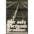 thumbnail image 3 of Anonymous 13x18 Black Modern Framed Museum Art Print Titled - Our Only Vietnam Deadline (1965-1975), 3 of 5
