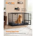 thumbnail image 4 of Feandrea Heavy-Duty Dog Crate, Metal Dog Kennel and Cage with Removable Tray, XXL for Large Dogs, 48 x 29.3 x 31.7 Inches, Black, 4 of 9