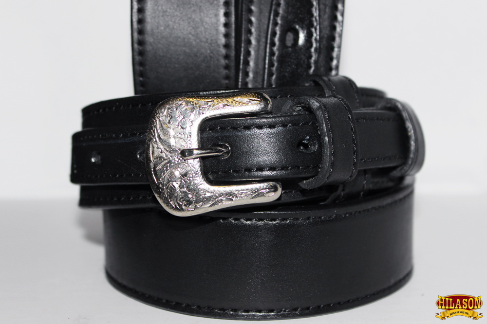 87GM 46 In Western Hilason Genuine Leather Mens Ranger Belt 1.5" Width - image 2 of 3