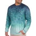 thumbnail image 3 of The American Outdoorsman Men's Lightweight UPF 50+ UV Sun Protection Outdoor Long Sleeve Quick Dry Graphic Shirt (Open Sea, XL), 3 of 8