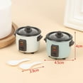 thumbnail image 3 of BRRIY 1:12 Dollhouse Mini Rice Cooker W/ Rice Spoon Kitchen Kitchenware, 3 of 10