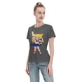 thumbnail image 4 of T-Shirt Basique à Manches Courtes pour Femmes Édition Sailor Moon Q Tsukiha, 4 of 6