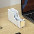 thumbnail image 3 of Gold Tape Dispenser | Acrylic Desktop Tape Cutter with Smooth Blade & Weighted Non-Slip Base | Fits Standard & Large Rolls | Cute Desk Accessory for Office & Home (Marble Gold), 3 of 4