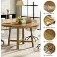 thumbnail image 3 of Tribesigns Round Conference Table, 47-Inch Wood Meeting Table, Business Seminar Table for 4-6 People, 3 of 6