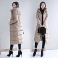 thumbnail image 2 of Chaqueta de algodón de estilo coreano de invierno para mujer, chaqueta de algodón de plumón de longitud media a larga, chaqueta de algodón gruesa y ajustada, 2 of 6