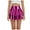 P134-Purple, variant on UAYOTSE Girls Metallic Skater Skort Kids High Waisted Shiny Dance Scooter Skirt,Sizes 4-5 Years