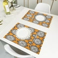 thumbnail image 6 of Decorative Pattern Design Placemats Set of 6 Coffee Mats, Non Slip Backing 18x12 Inch for Home and Restaurants, 6 of 9
