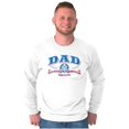 thumbnail image 4 of Fathers Day Commander in Chief Dad Men's Big & Tall Long Sleeve Graphic Tee Brisco Brands 2X, 4 of 5