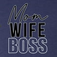 thumbnail image 5 of Wild Bobby, Mom Wife Boss Mother's Day Tri-Blend Racerback Tank Top, Vintage Navy, Large, 5 of 6