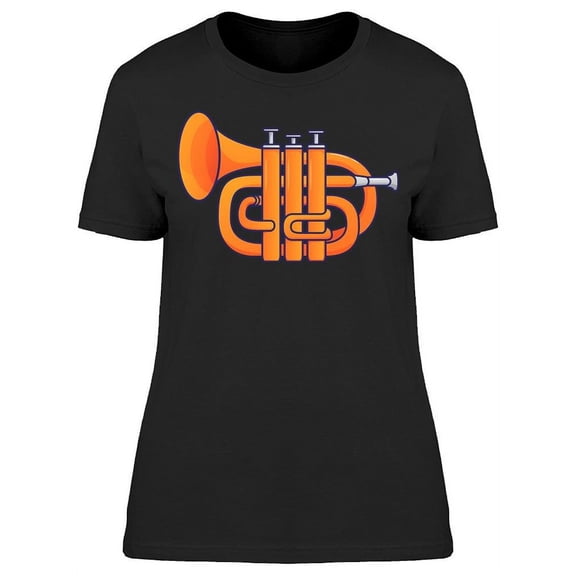 Trumpet Picture T-Shirt Women -Image by Shutterstock, Female Medium