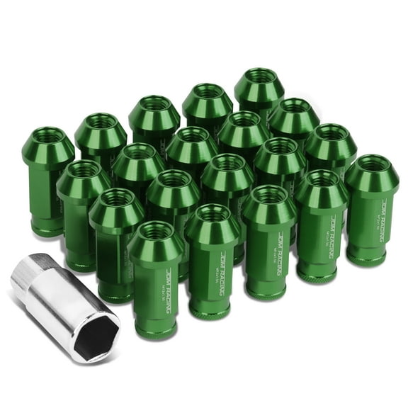 DNA Motoring LG-T777-15-GN 20-Piece M12 x 1.5 Extended Aluminum Alloy Wheel Lug Nuts Adapter Key (Green)