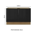 thumbnail image 2 of Gabinete Bajo Cocina Madesa Lux 120cm Sin Encimera MN 01, 2 of 5