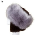 thumbnail image 2 of OPOLSKI Women Hat Solid Color Faux Fur Headwear Brimless Empty Top Hat for Skiing, 2 of 8