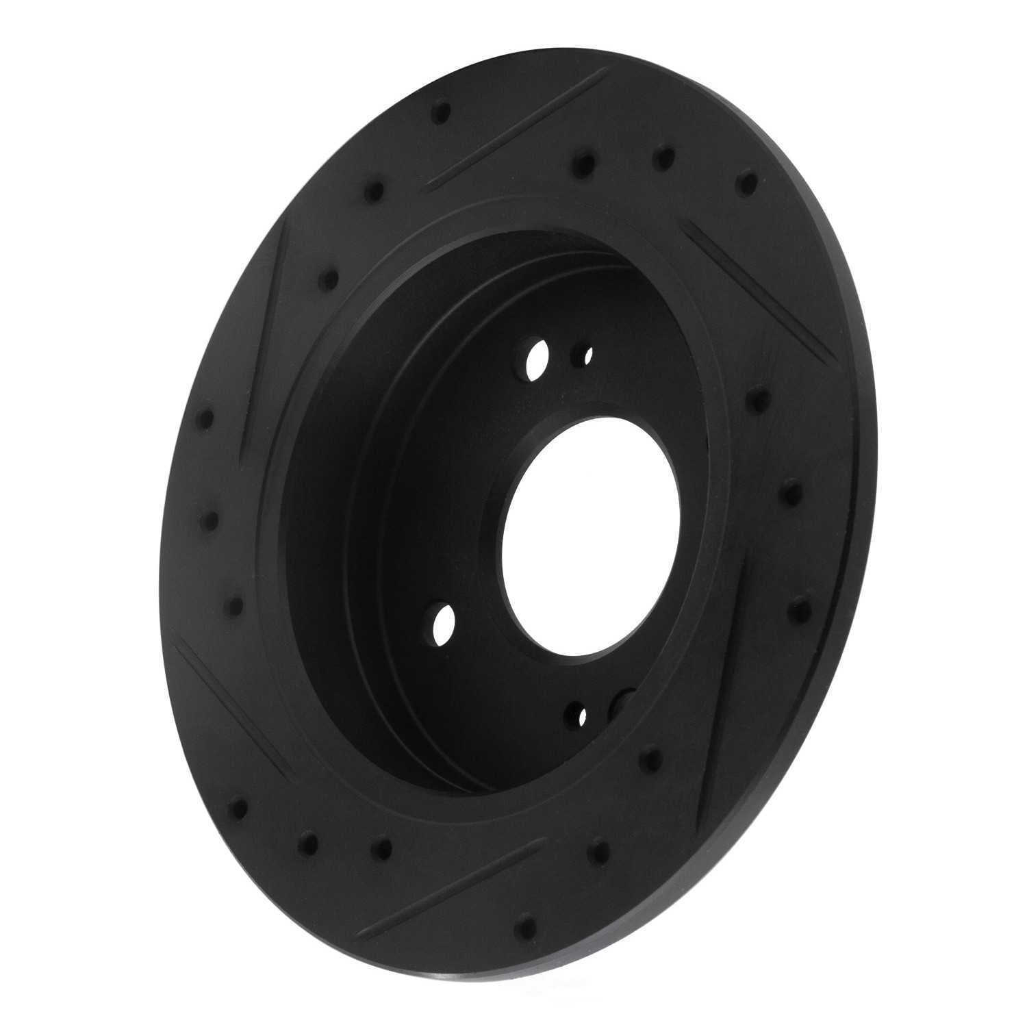 Dynamic Friction Company 633-67012R DFC Brake Rotor - Drilled And Slotted - Black
