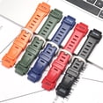 thumbnail image 2 of Correa de reloj de repuesto de resina adecuada para Casio Pro trek Prg 260 250 500 550 PRW 2500 3500 5100 Correa de hombre de 18 mm Accesorio de reloj, 2 of 5