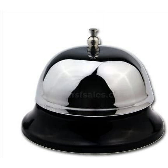 New Star Mirror Chrome Plated Table Bell 3.5-inch