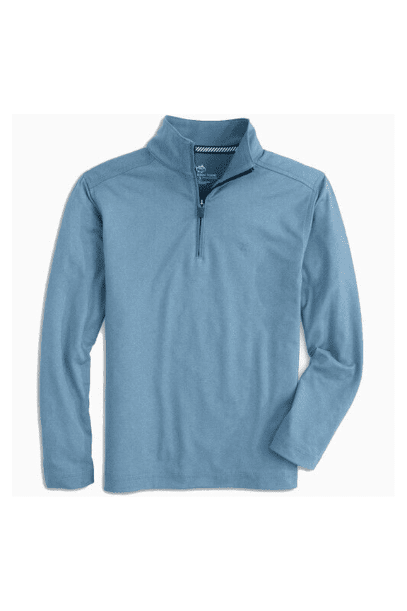Men's Backbarrier Performance Quarter Zip Pullover Heathe Blue S